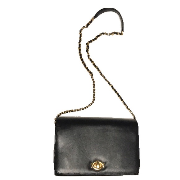Gianni Bernini Turnlock Chain-linked Crossbody Bag - Picture 1 of 7